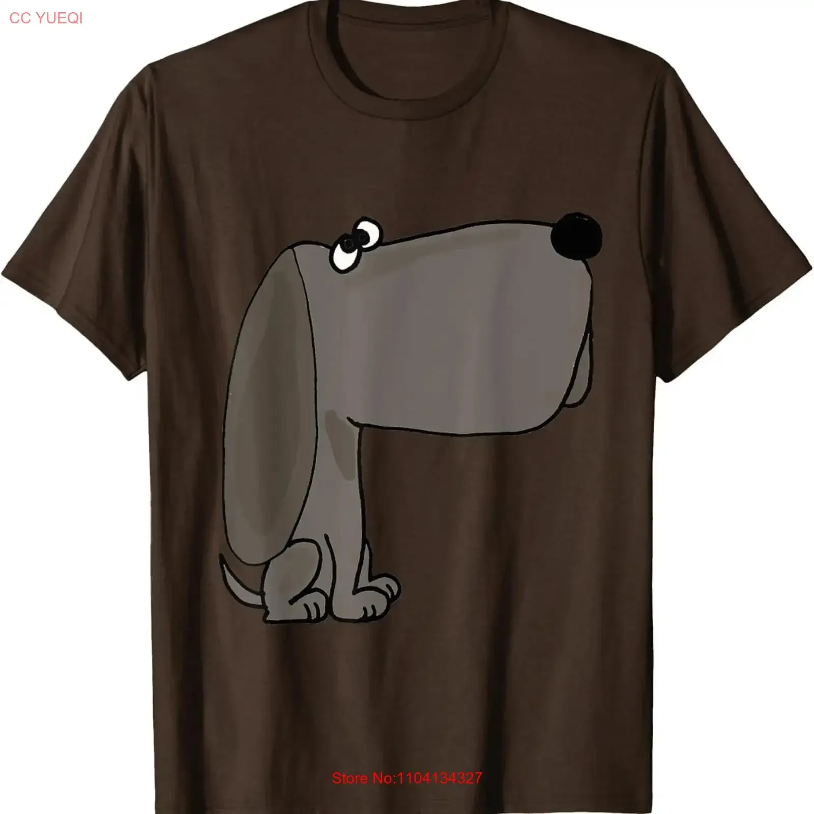 Smiletodaytees Funny Grey Rescue Dog Cartoon T shirt vintage Washed Versatile Breathable Unisex graphic Top For Everyday Wear