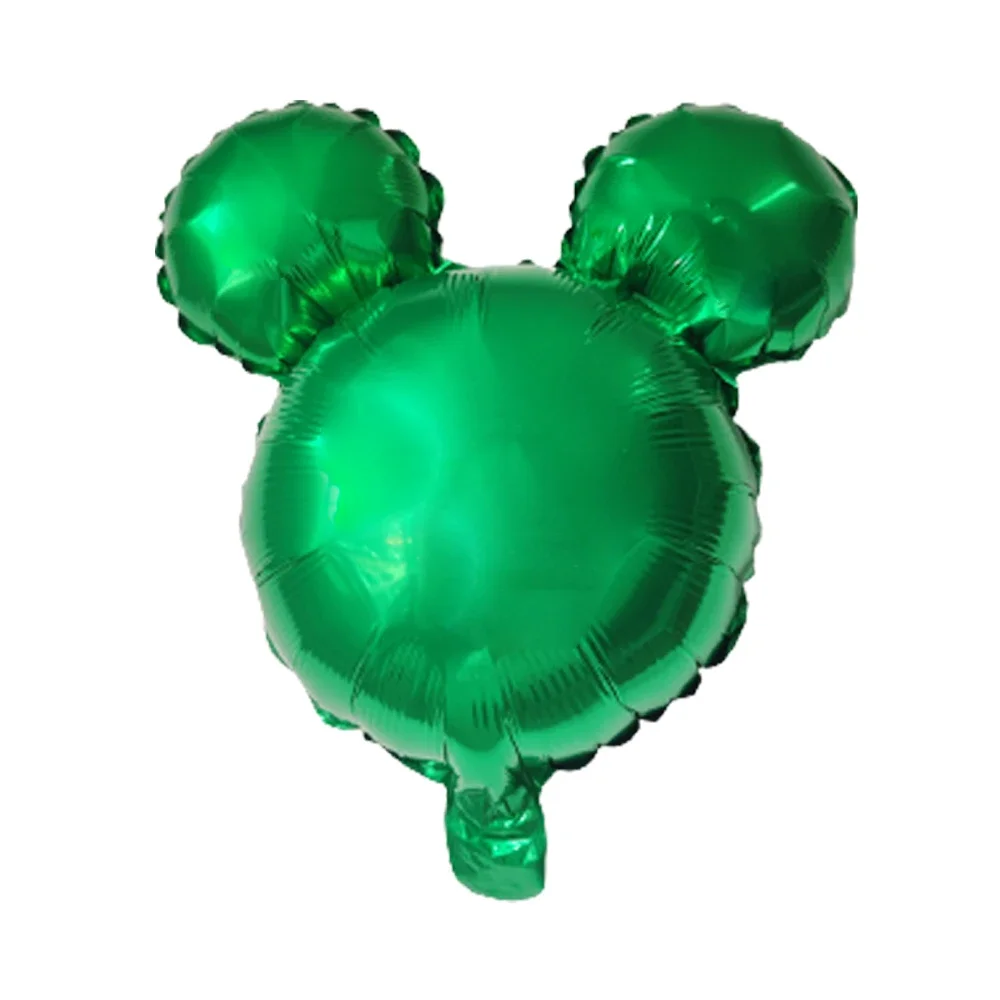10 Stück Geburtstags-Aluminiumballons, Cartoon-Mauskopf in Uni-Farbe, Folienballons für Geburtstagsfeiern, Hochzeitsdekorationen – Detail 6