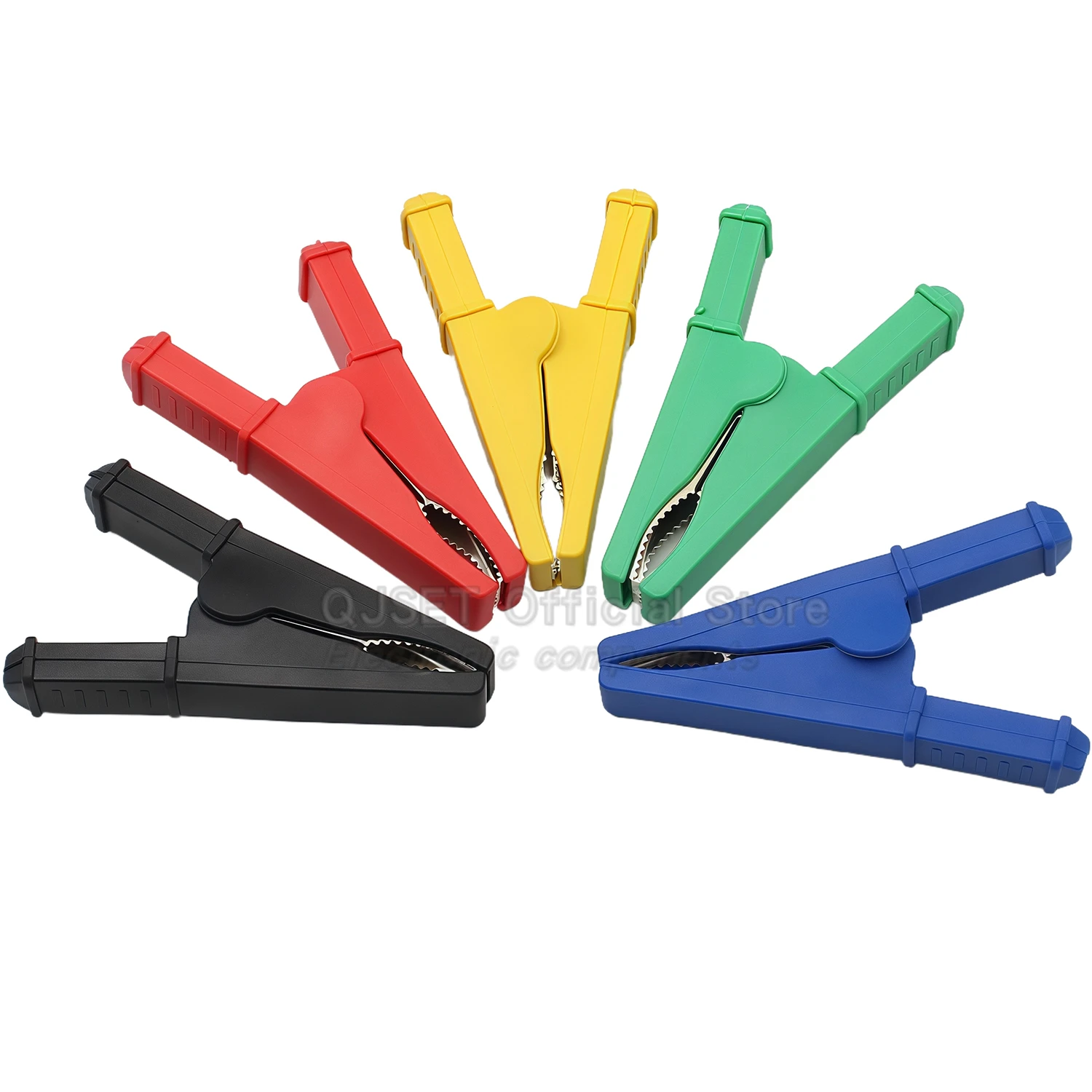 1pcs 75mm Insulated Pure Copper Alligator Clip 30A Opening 30mm 4mm Wire Terminal Clip Sheath Clip Test Clip Car Battery Clamps