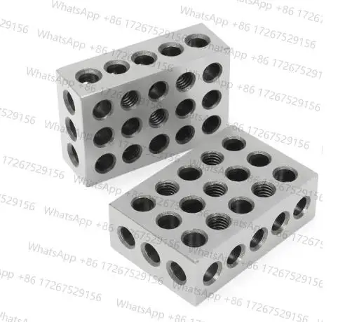 23 holes Precision 25-50-75mm Blocks with screws, parallel clamping block set, steel block 23 Holes 1-2-3