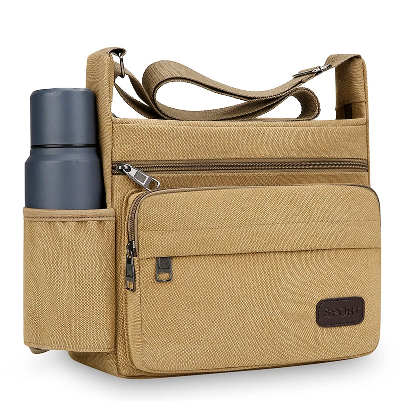 

Men Canvas Shoulder Bags Casual Tote Travel Men's Crossbody Bag Luxury Messenger Bags Fashion High Quality Handbag 2025 New Gift