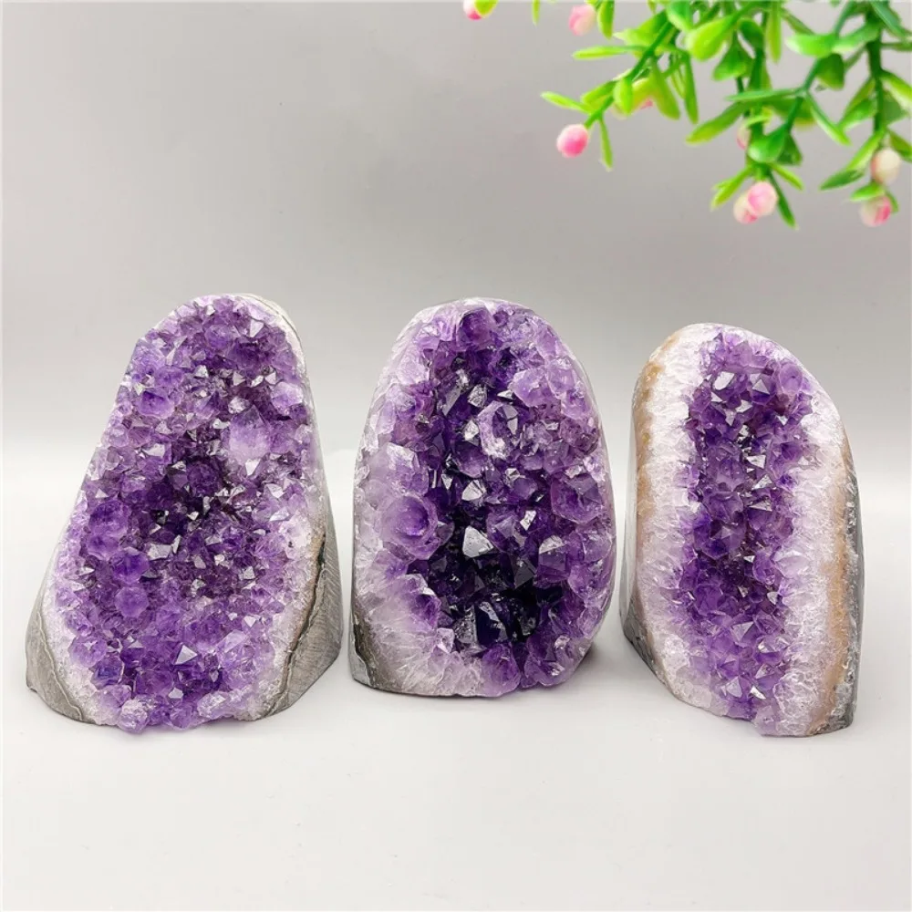 Natural Uruguayan Amethyst Cluster Cave Display Minerals Specimen Reiki Healing Crystals Collection