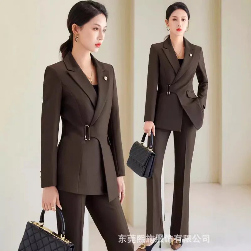 High-End Suit Women's Spring and Autumn Manager President Work Clothes Business Wear Temperament Goddess Style Formal Suit Jacke