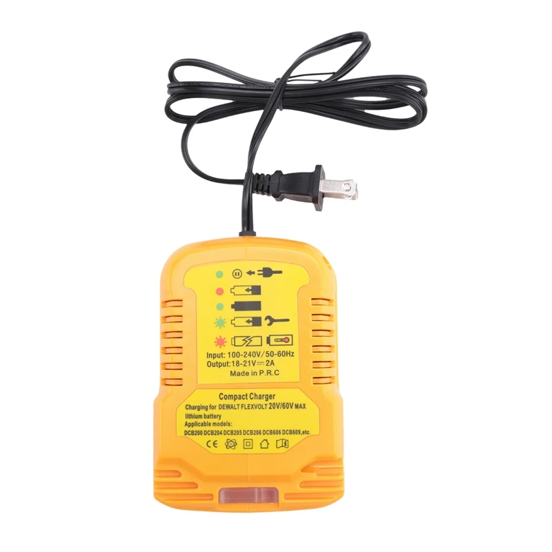

Мини-зарядное устройство J1UL1N для зарядного устройства Dewalt 20 В, замена DCB112 для литий-ионных аккумуляторов DeWalt 20 В/60 В MAX
