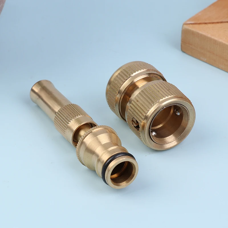 High-Pressure Water Gun, Adjustable Brass Nozzle for Car Wash, Garden, Greenbelt, Patio Watering, Sprinkler, Plant Irrigation
