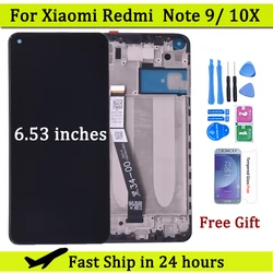 Pantalla LCD táctil de 6,53 pulgadas para Xiaomi Redmi Note 9, M2003J15SC, 10X, 4G, M2003J15SG, M2003J15SS