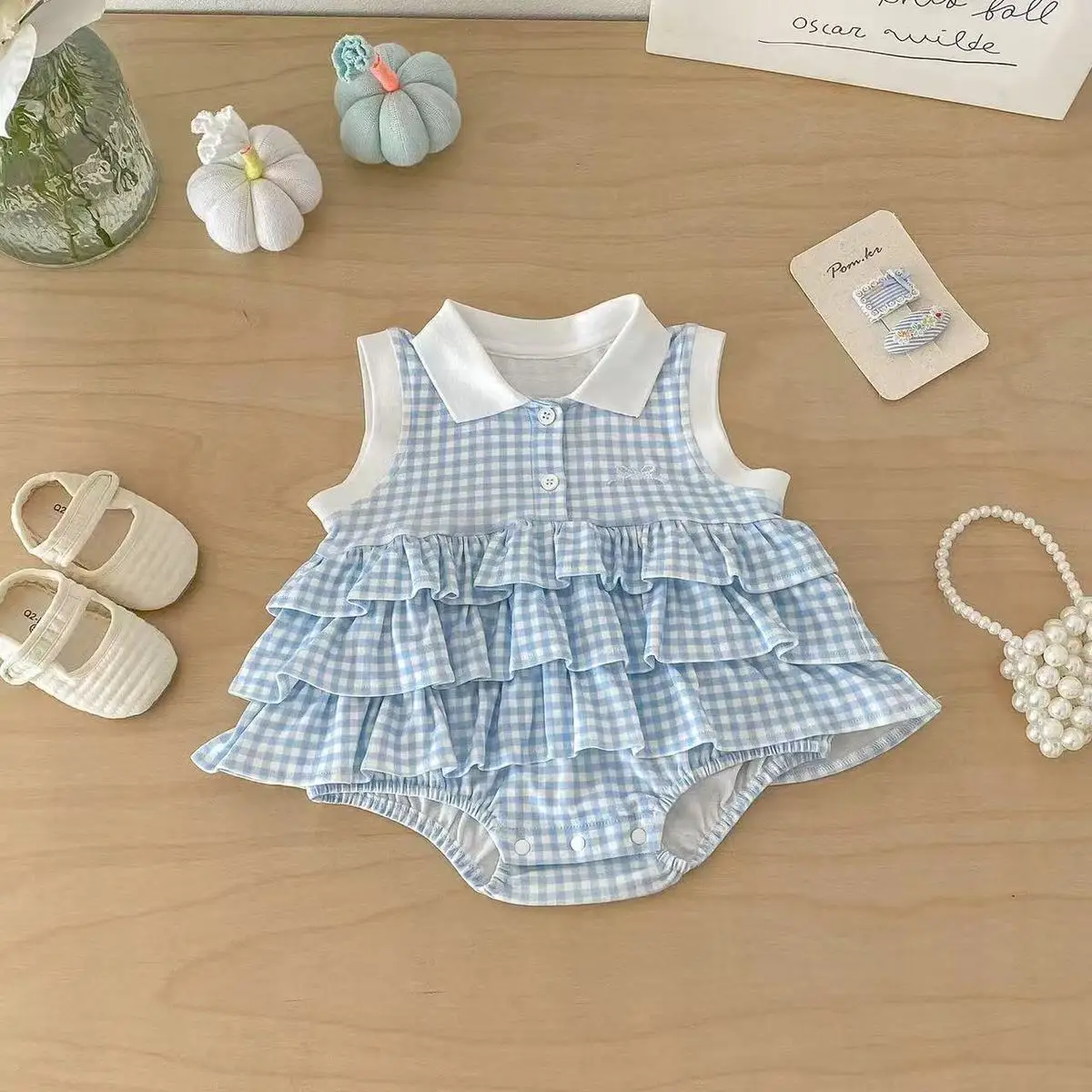 --Baby  Summer clothes Hundred days of small month-old  Skirt Full moon fart  Baby girl year-old  dress
