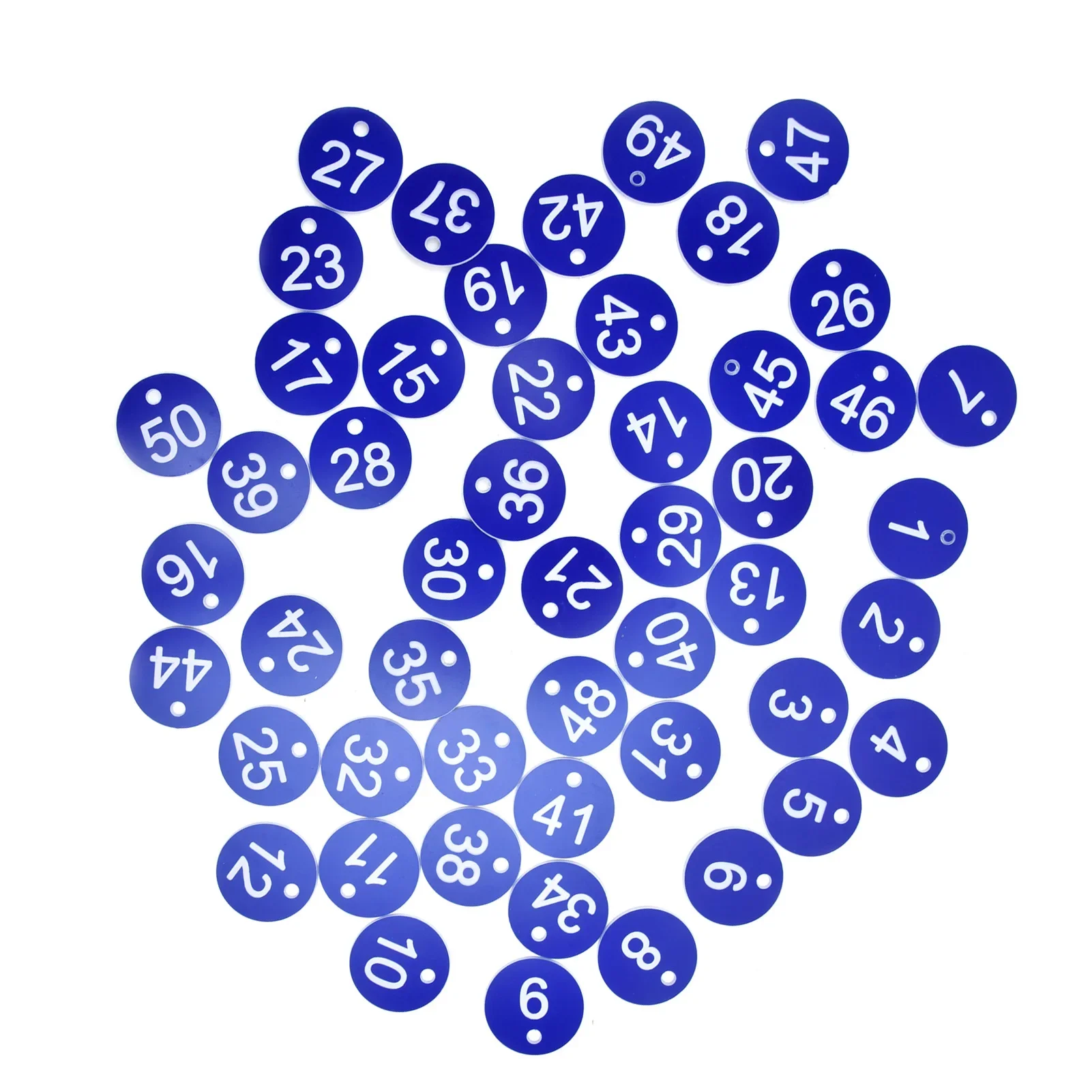 

100PCS/Set Numbered Label Numbered Tag for Farm Livestock Beekeeping Husbandry Breeding Supplies1-50 Blue Key Words