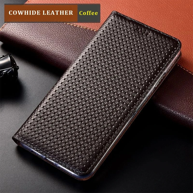 Genuine Leather Magnetic Flip Cover Luxury Case For Tecno Spark 7T 7P 8 8C 8P 8T 9 Go 2022 Pro Air Lite GO All-inclusive Cover