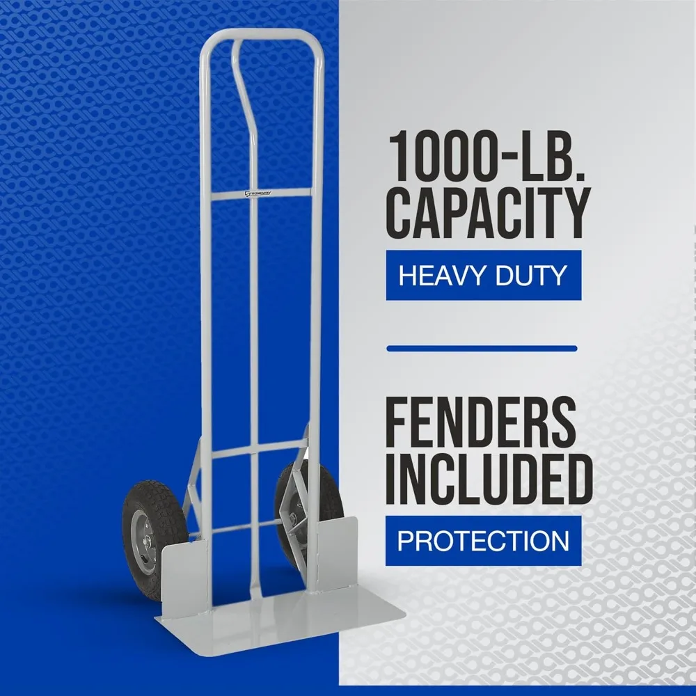 

P-Handle Hand Truck - 1000-Lb. Capacity, Oversized Toe Plate