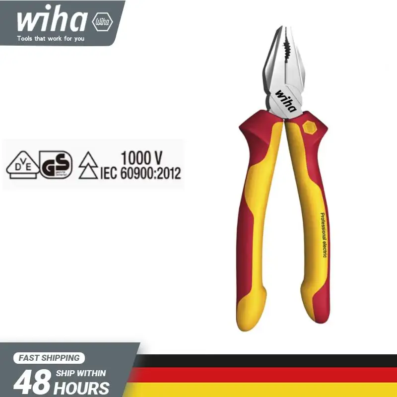 wiha-26708-pinza-combinata-elettricista-isolato-utensili-1000v-con-giunto-dinamico-e-tagliente-extra-lungo-optigrip-180-mm