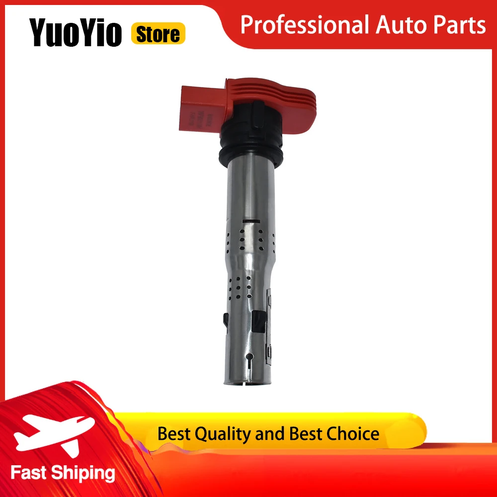 

YuoYio 1Pcs Ignition Coil 06F905115H For Audi A4 allroad Quattro A5 Quattro Q3 Quattro Q5 RS5 Volkswagen Beetle Eos Jetta