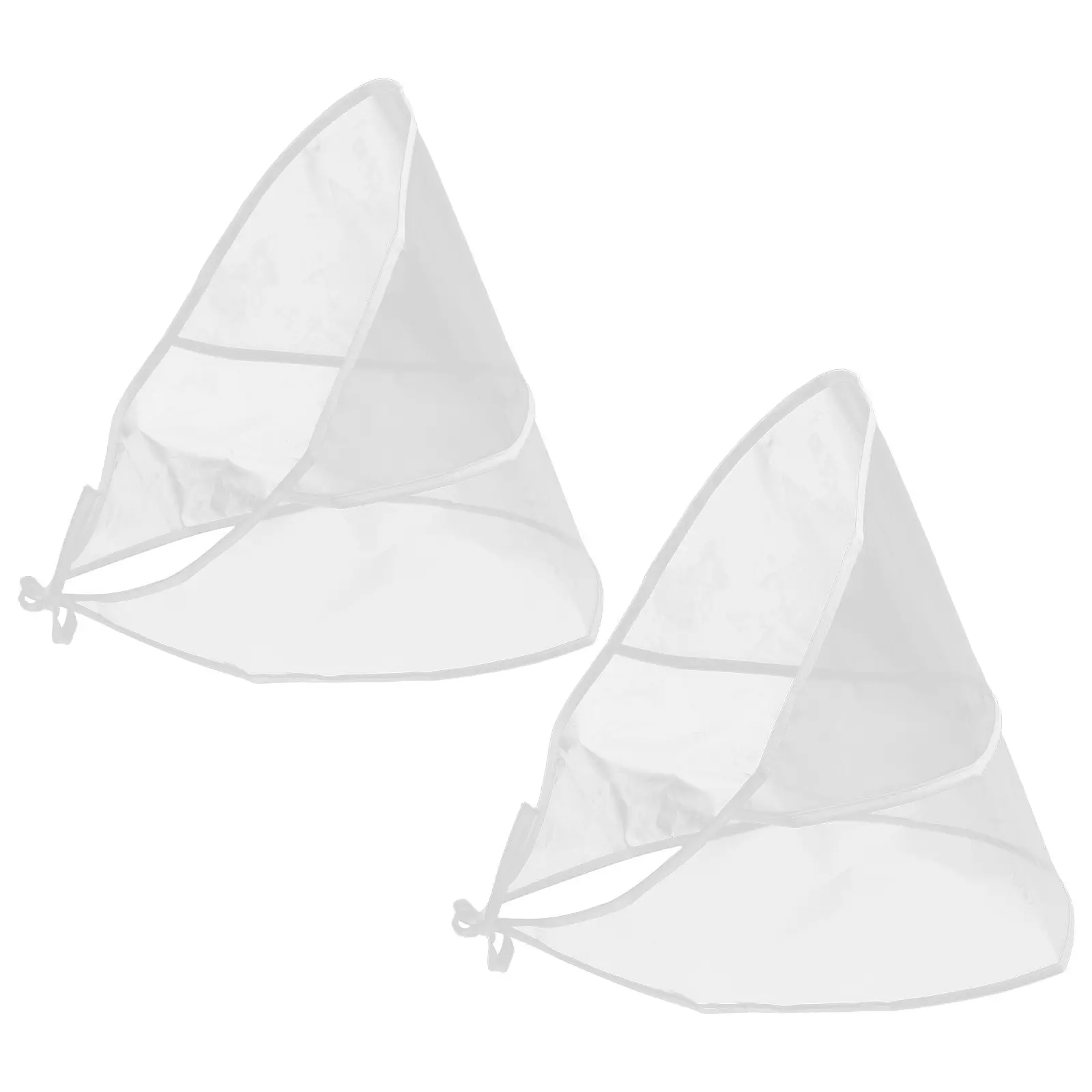 2Pcs Transparent Waterproof Rain Bonnet Scarf Lightweight Clear Rain Hat Plastic Cover Cap for Men Women Outdoor Travel Hiking