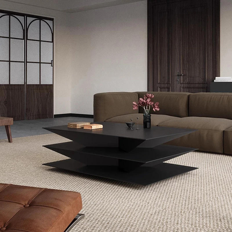 Minimalism Italian Coffee Tables Nordic Black Villa Living Room Coffee Tables Luxury Originality Home Furniture Couchtisch FYCT