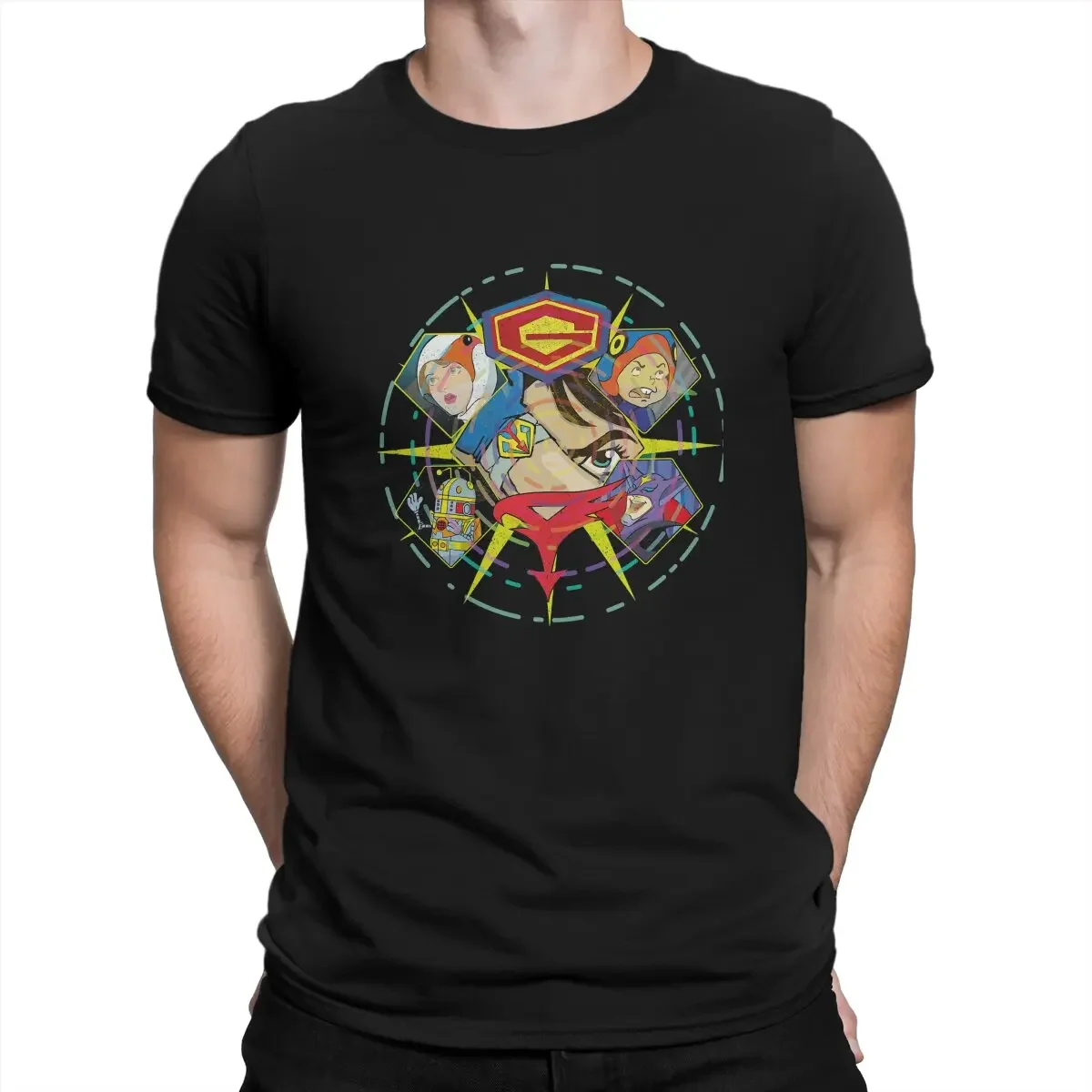 Kagaku Ninja-Tai Gatchaman Battle of the Planets Tshirt Homme Men's Clothes Blusas T Shirt For Men