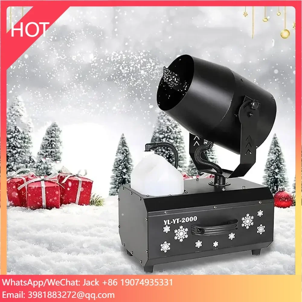 Topflashstar 2000W Moving Head Snow Maker Snowflake  Machine Remote Control For Party Event Stage Christmas Outdoor Snow Machine