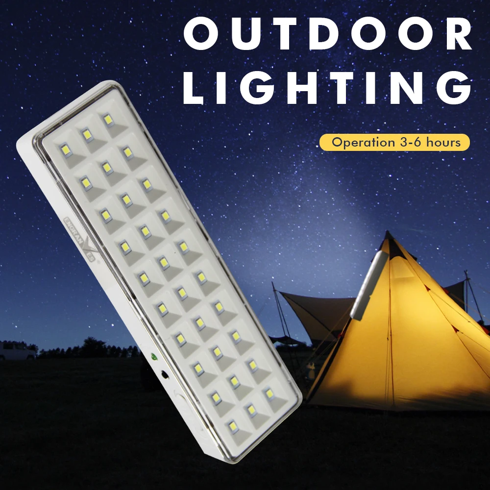 ไฟฉุกเฉินแบบพกพา LED Camping โคมไฟติดผนัง Fire Safety Lighting Evacuation ไฟแขวนเต็นท์โคมไฟ