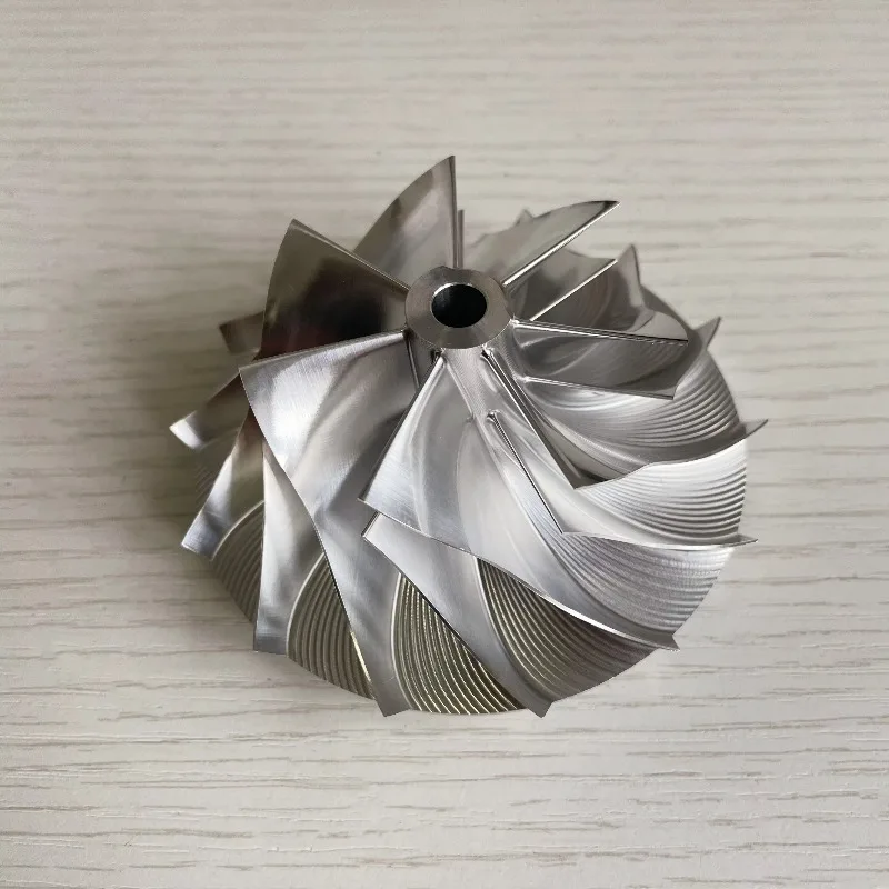 HX40 57,97/85,98 mm 7+7 bladen 3594834 Hoogwaardig aluminium 2618/frezen/bilet-compressorwiel