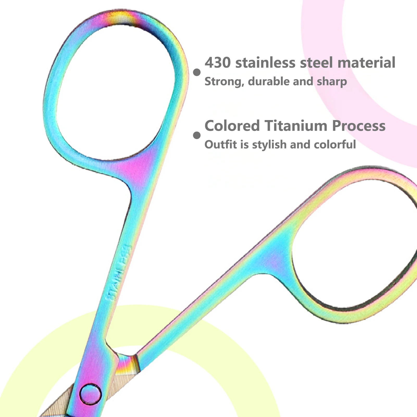 Tragbarer Augenbrauenschneider für Frauen, tragbare Mini-Schere für Augenbrauen, Nasenhaar, Wimpern, Trimmen, Make-up-Werkzeuge und Zubehör