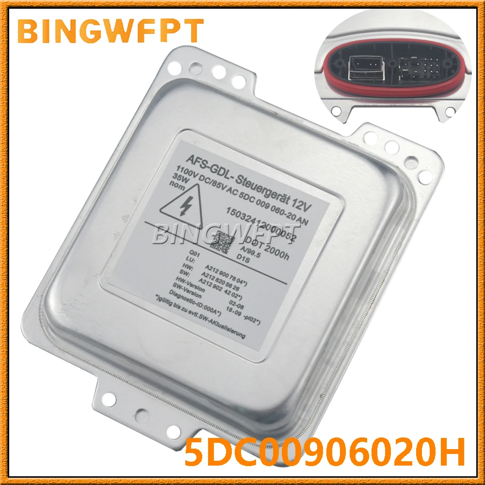 

BINGWFPT 5DC009060 20 5DC00906020H 5DC 009 060-20 AN with AFS function D1S Xenon HID Headlight Ballast Module For Benz E350