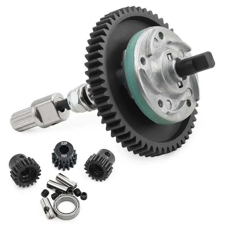 

TRX4-Compatible Central Gearbox Replacement Assembly for TRX4 Slash4X4 & Rustler 4X4 - Gear Set with 54T+15T+17T+19T and Shaft