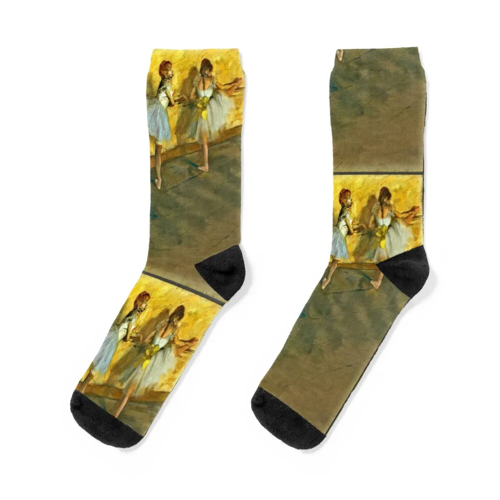 

Edgar Degas - The Met Gallery 815 Dancers Practicing at the Barre Socks happy anti-slip gift short Ladies Socks Men's