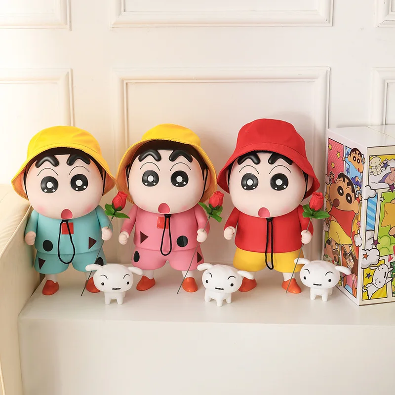 

Crayon Shin-Chan Rose Pajamas Anime Figure 40cm Oversized Collectible Model Doll Decoration Toy Ornament Birthday Gift