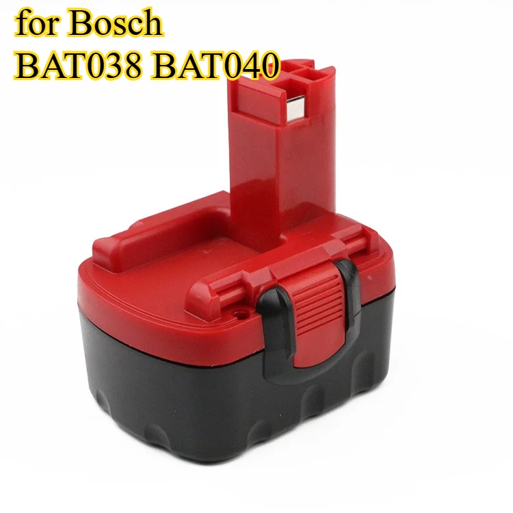 Reemplazo BAT038 BAT040 14,4 V 3000mAh Ni-MH batería recargable para herramientas eléctricas Bosch taladros inalámbricos destornilladores