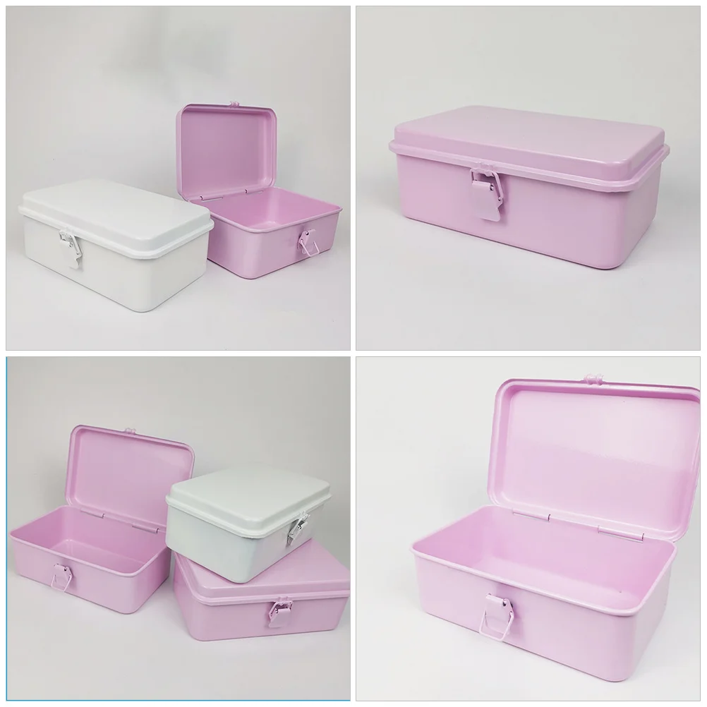 1pcs Metal Tool Heavy Duty Storage Container For Car Garage Workshop Tools Organizer Box Mechanics Sundries Storage Box