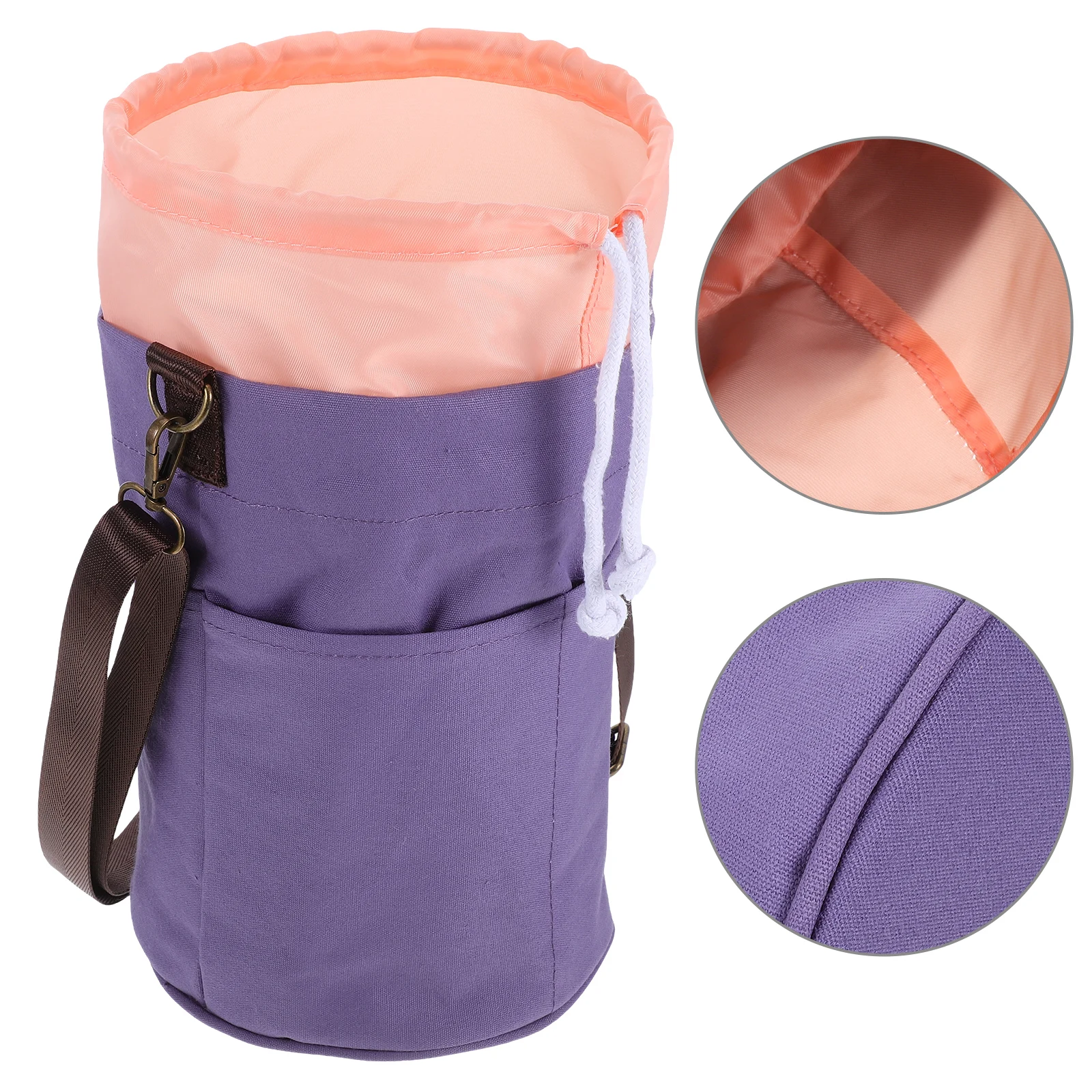 

Multifunctional Knitting Tool Storage Bag Yarn Organizer Canvas Crochet Case Hanging Design Durable Space Saving Tote