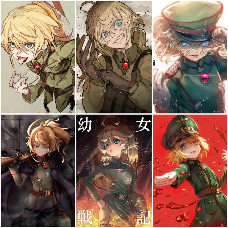 

Постер на холсте с изображением саги Тани из аниме «зло»