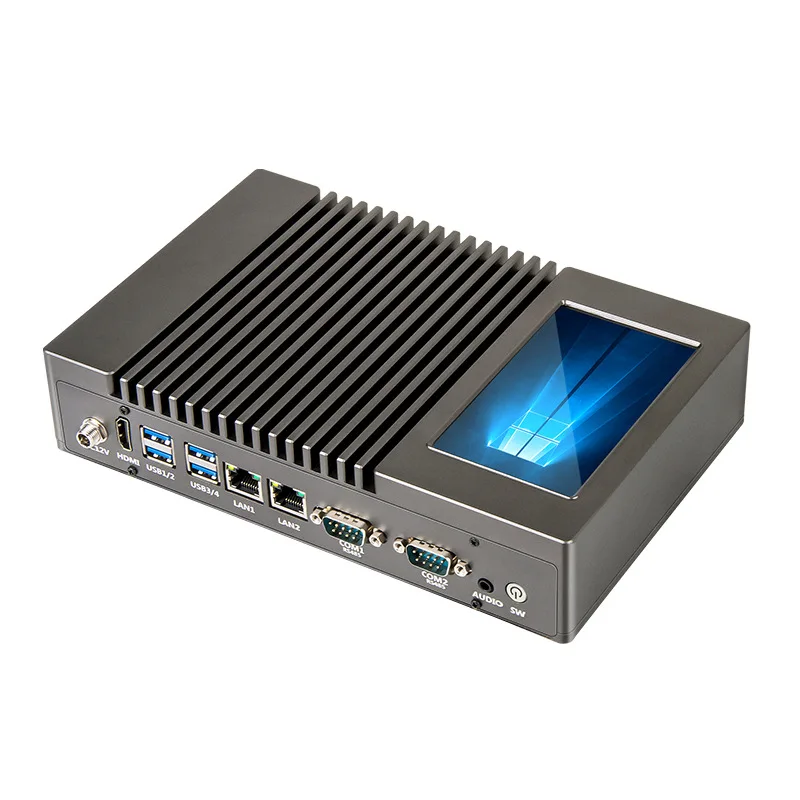

Screen display BOX industrial computer fully enclosed, display resistance touch screen