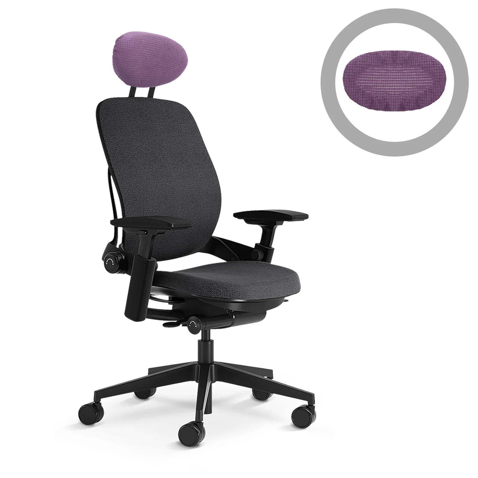 

Headrest Cover Elastic Polyester Non-Slip Office Chair Head Cushion Sleeve Machine Washable For Home Hotel Party