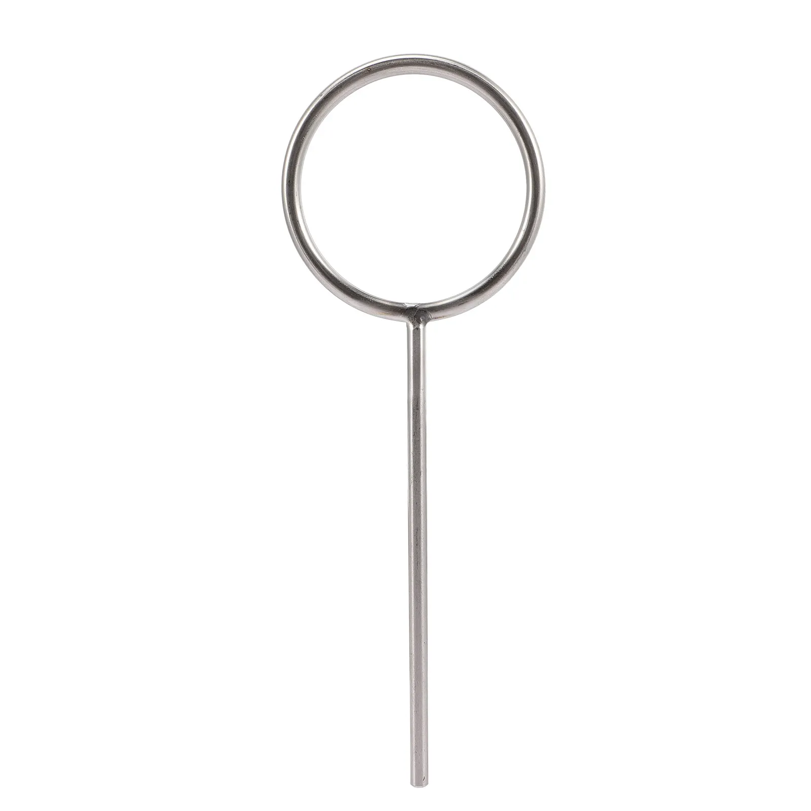 Stainless Steel Laboratory Retort Stand with Heavy-Duty Metal Ring Holder for Chemistry Experiments