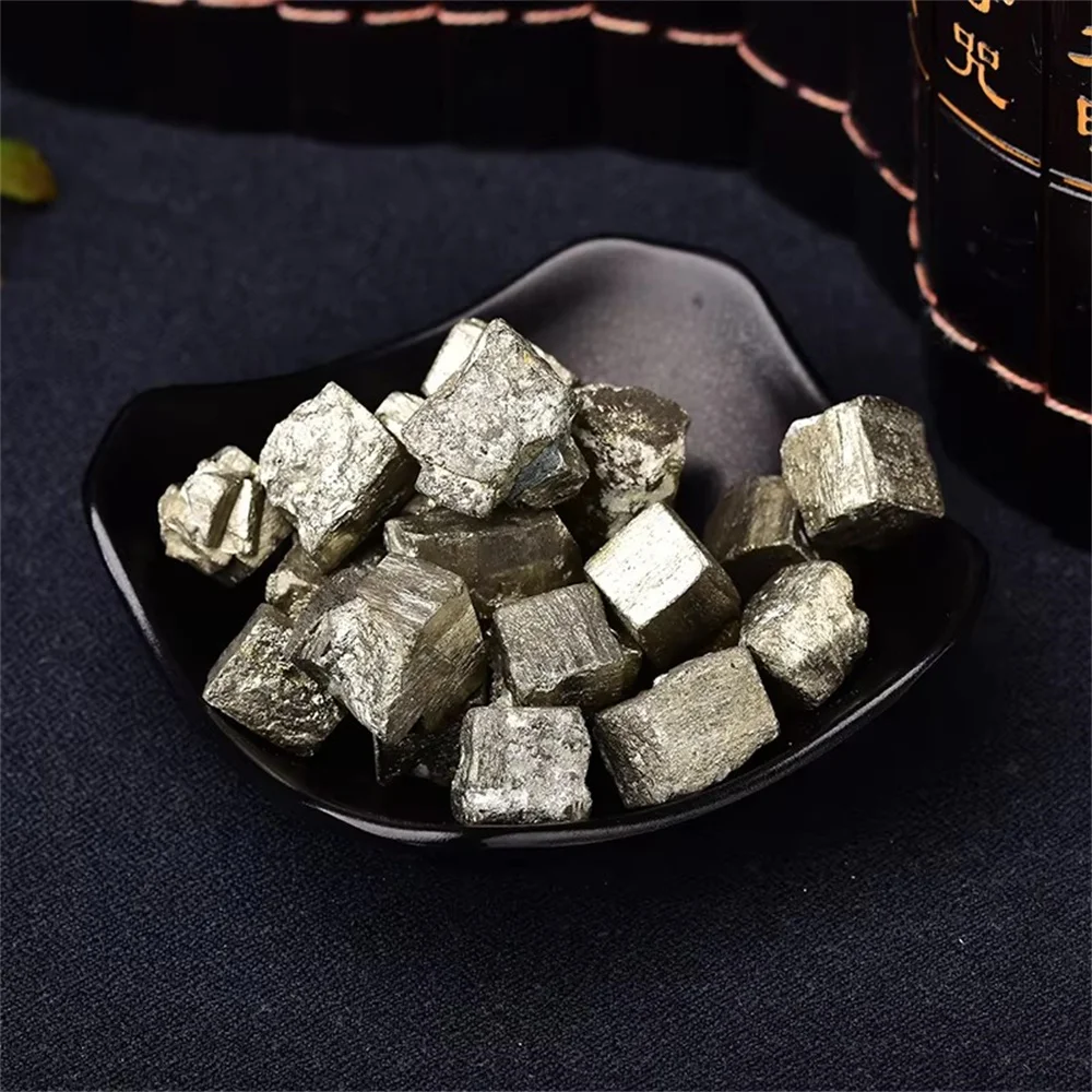 Natural High Rough  Density Cubic Pyrite Stone Gold Mineral Gemstone Ornaments