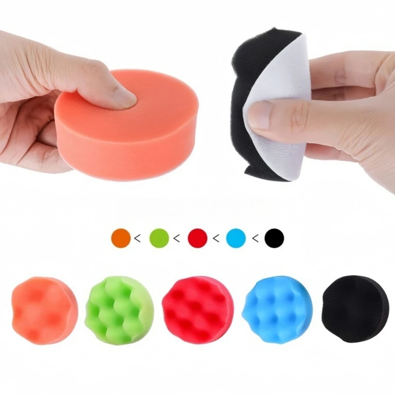 

8Pcs Premium Buffing Pads for Car 7Inch Polishing Sponges Buffing Polishing Pad for Superior