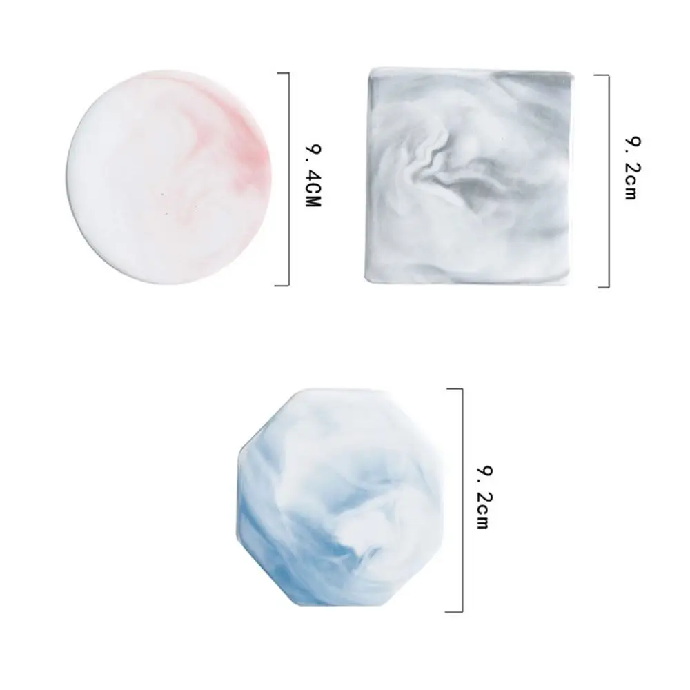 Beautiful Hand Account Marble Coaster Heat Insulation Pad Fire Paint Seal Pad Demoulding Base Plate Fire Paint Off Template