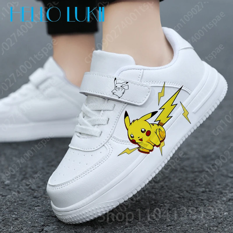 ポケモン男の子靴子供スニーカー学生カジュアルバスケットボールシューズ子供スニーカー女の子ランニングファッションスポーツシューズギフト