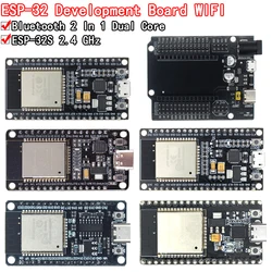 ESP32 개발 보드, CP2102, CH340C, 와이파이, 블루투스, 초저전력 소비 무선 모듈, ESP32-WROOM-32 NodeMCU-32S