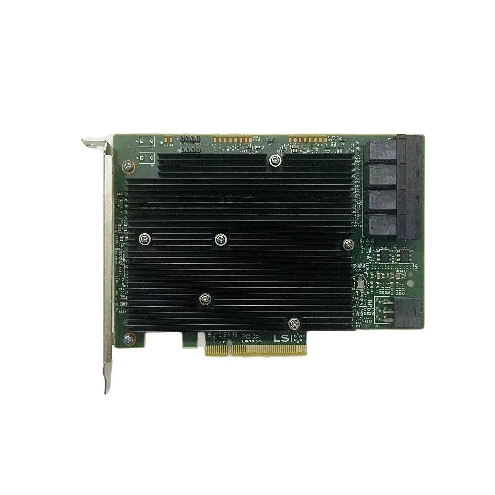 Applicable To LSI 9300-16i 16-port 12Gb HBA Pass-through Card, Expansion Card Supports 16T SAS 3008