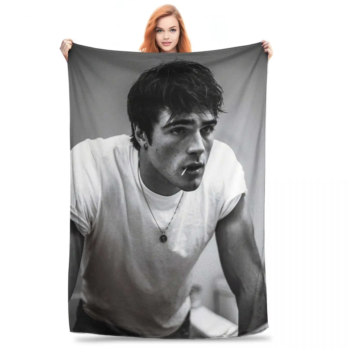 Jacob Elordi Blanket Fleece Warm Sofa Throw Blankets For Couch Bedding Office Throws Bedspread Quilt