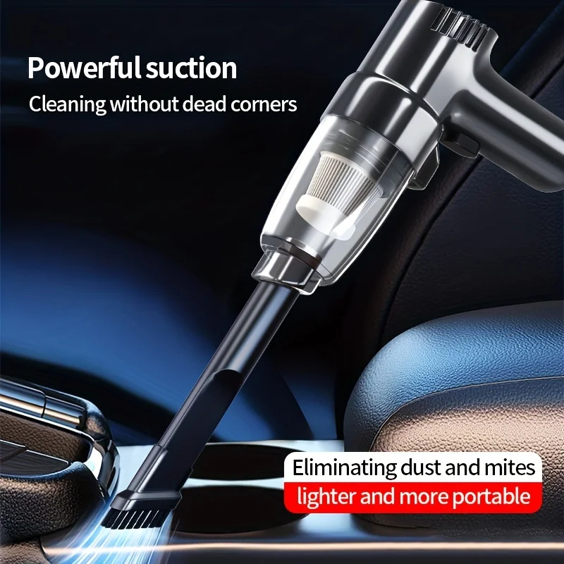 Car Mounted Vacuum Cleaner, Super Strong, High-power, High Suction, Dry And Wet Dual-purpose Sedan, Handheld, Multifunctional