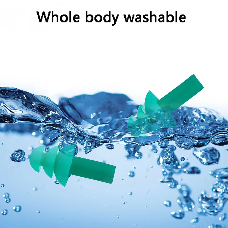 10pcs 소음 방지 귀마개 방음 귀마개 보호 귀마개 재사용 가능한 귀마개 수면 귀마개 보안 보호