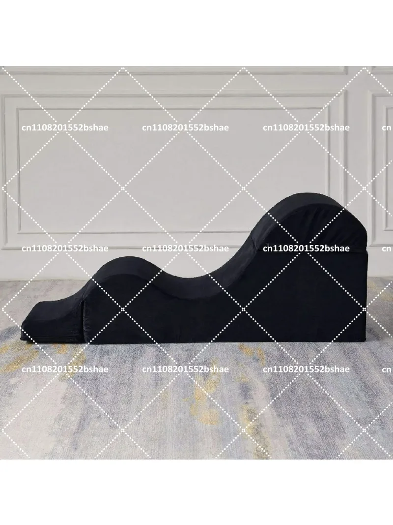 Ergonomic Yoga Chair with Foam Lounge, Waist Pillow, Washable Cover and Side Pouch