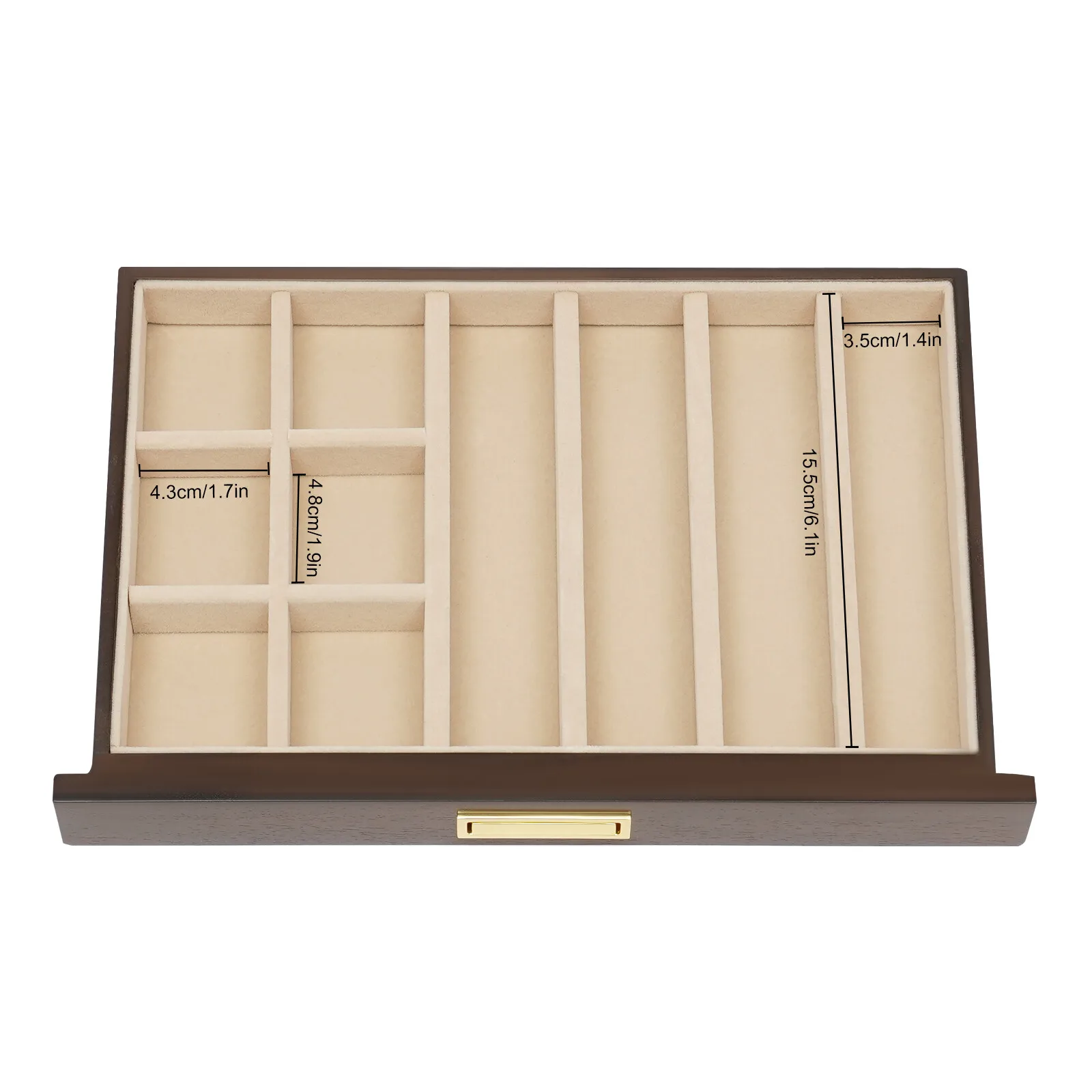 Loyalheartdy 3 層木製ジュエリーボックス女性用大型ジュエリーオーガナイザーケース時計ネックレスリング収納ボックス