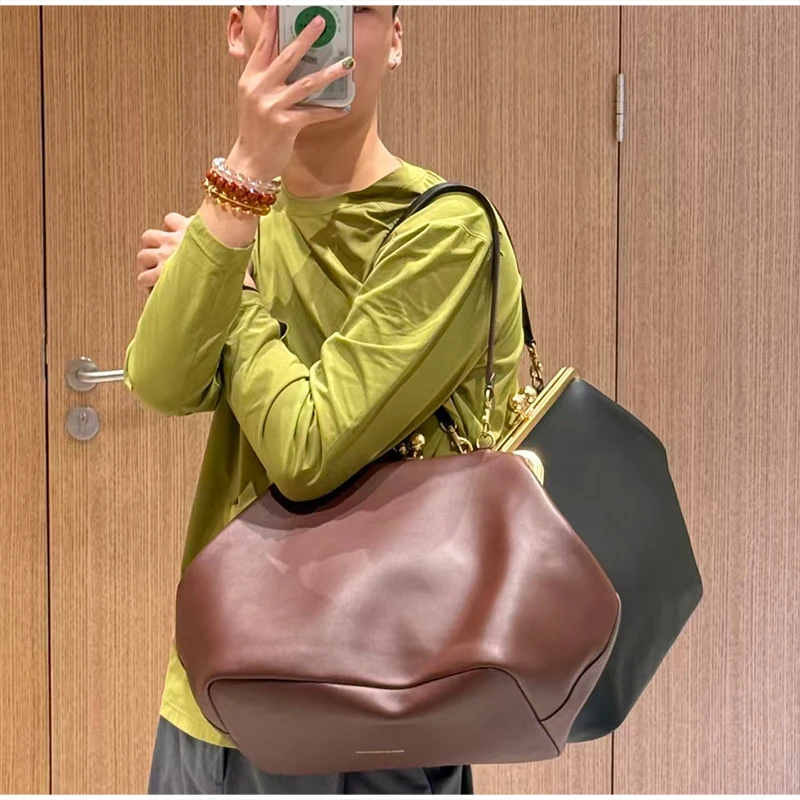 Marken-Damenhandtasche Exquisites Unregelmäßiges Design Muschel-Handtasche Luxuriöse Große Kapazität Clip-Clutch Elegante Abendtasche – Detail 11
