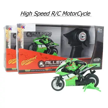Moto RC de qualité, électrique, haute vitesse, nitro, rechargeable, 2,4 GHz, jouet idéal pour garçon. 10 best sales Moto radiocommandée - №7