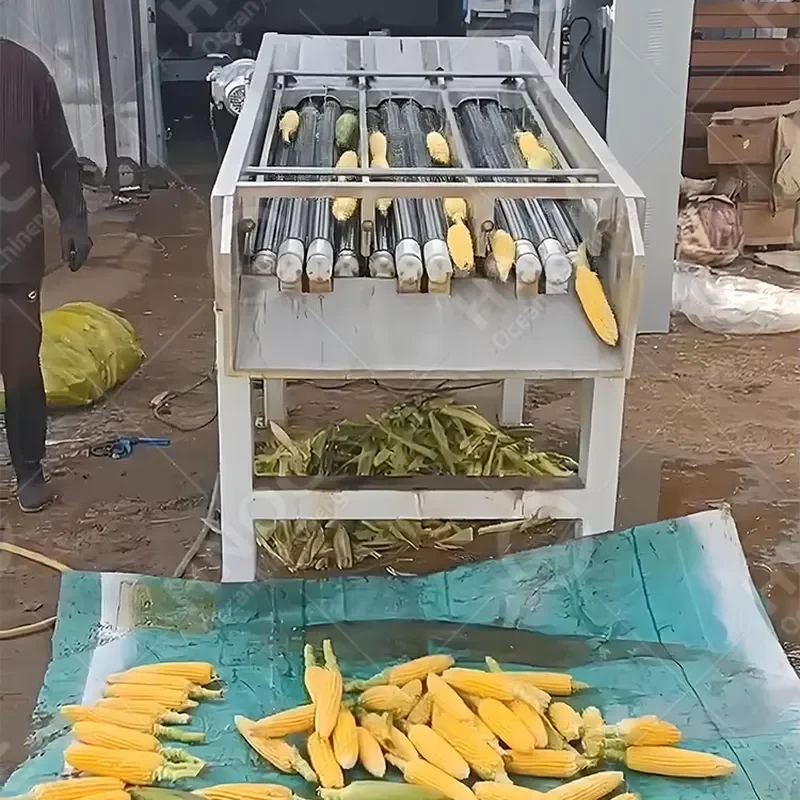 High Quality Sweet Corn Peeling Maize Peeler Machine