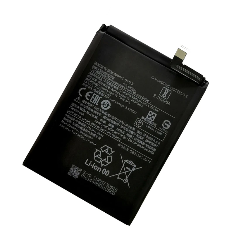 Batería de repuesto BM53 para Xiaomi 10T, 10T Pro, Mi 10T, 5000mAh, baterías BM53 + envío rápido 2