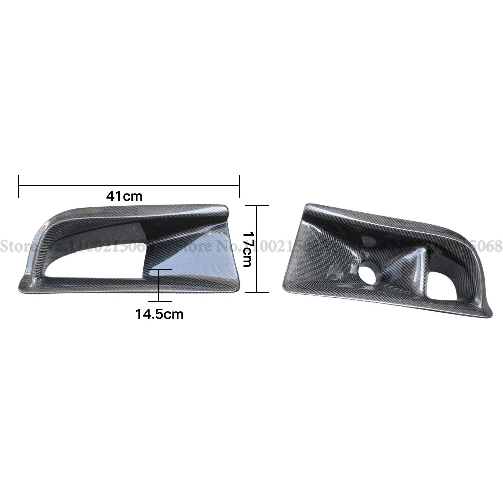 Voor Mitsubishi EVO8 2003-2005 Koolstofvezel Voorbumper Luchtinlaten Vent Cover Auto Tuning - afbeelding 2